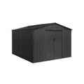 金属製の庭用収納小屋 - 屋外での工具や設備保管に使用 - スチール材 - 200 x 150 x 160